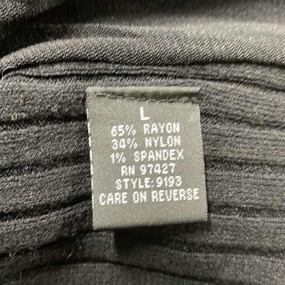 Vintage Dolce Cabo Black Knit Fur Front Zipper Cardigan - Picture 13 of 14